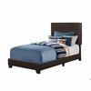 Homeroots 45.75 in. Solid WoodMDF & Foam Twin Size Bed Frame with a Leather Look 333280
